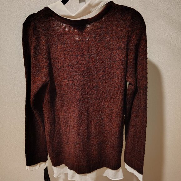 AB Studio Women's Layered Sweater Shirt Size XL NWT - Picture 9 of 12